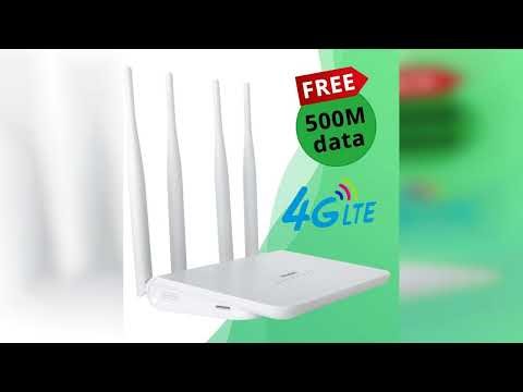 Review: 4G LTE CPE Unlocked 4G Wireless WiFi Router with SIM Card Slot-300Mbps WiFi Hotspot Ro...