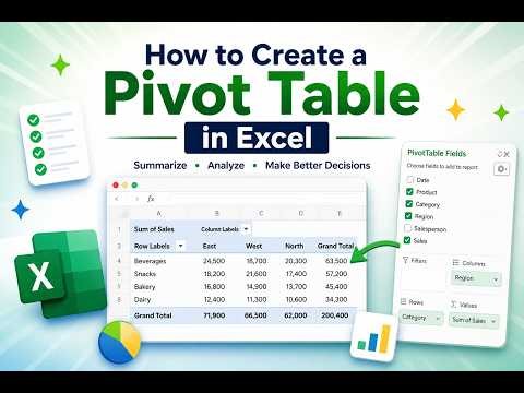 How to Use Pivot Tables in Excel for Beginners