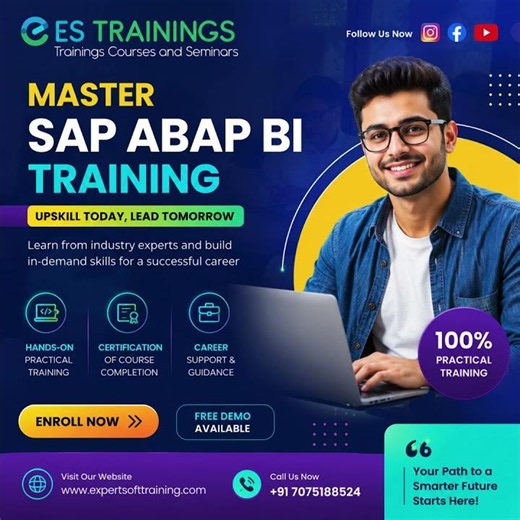 SAP ABAP BI Training with Industry Experts! 💻#expertsofttraining