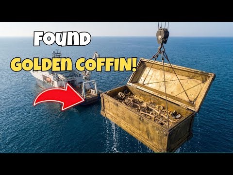Found Underwater Sealed Golden Coffin Finally Open