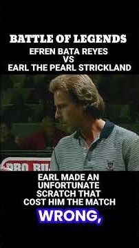 "Battle of Legends" Efren Bata Reyes vs Earl The Pearl Strickland