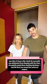 Less than 12 hours after Giada De Laurentiis was eliminated from Dancing with the Stars, she quickly