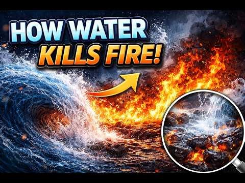 How Water Kills Fire 🔥💧 | Fire Triangle Explained in 60 Seconds-ByInfoGenZ