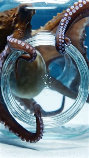 This Octopus Unscrewed a Jar From the INSIDE