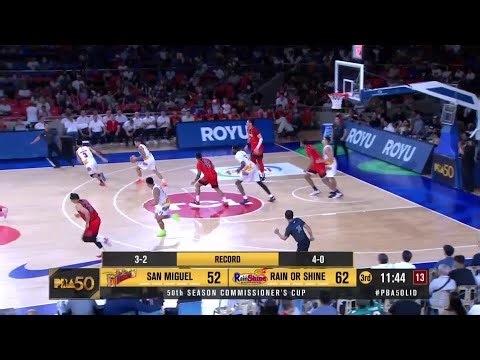 SAN MIGUEL vs RAIN OR SHINE | 3RD QUARTER HIGHLIGHTS | PBA SEASON 50 COMMISSIONER’S CUP