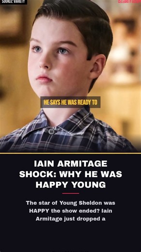 IAIN ARMITAGE SHOCK: WHY HE WAS HAPPY YOUNG SHELDON ENDED #Shorts