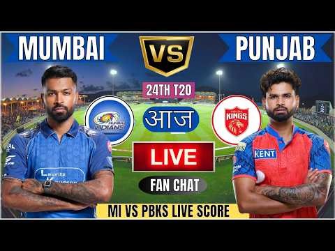 🔴Mumbai Vs Punjab IPL 2026 LIVE | MI vs PBKS 24th IPL T20 Live Match Today Commentary #livescore
