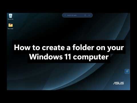 How to create a folder on your Windows 11 Computer