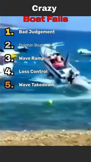 You will not believe how this boat ended up. #boatfails #shorts #boating #viral #viralshorts #fail