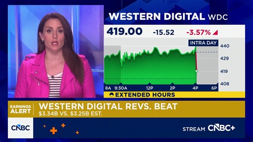Western Digital shares plummet despite earnings and revenue beat
