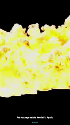 Patreon page update : Houdini Fx Pyro Explosion Setup Rig #Shorts