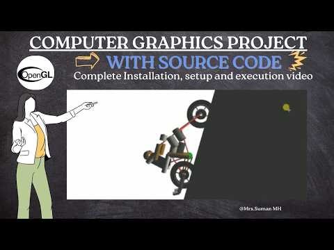 Bike Simulation | OpenGL Project | Computer Graphics Project | With Source Code and Sample Report