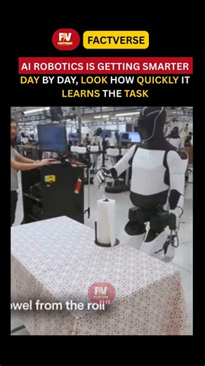 AI Robotics Is Learning Faster Than Ever 😳🤖| FactVerse-121| #amazing #ai