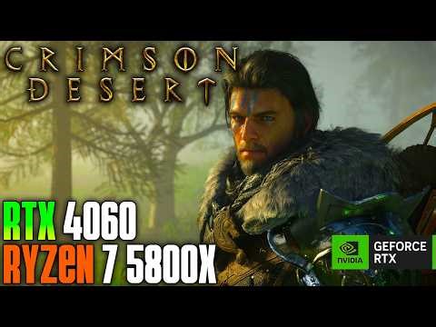 Crimson Desert Performance Test | RTX 4060 + RYZEN 7 5800X | 1080p + DLSS 4.5!