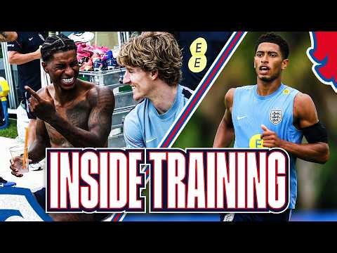Kane's shooting clinic 🔥 Rashford and Gordon on target 🎯 Three Lions gym challenge | Inside Training
