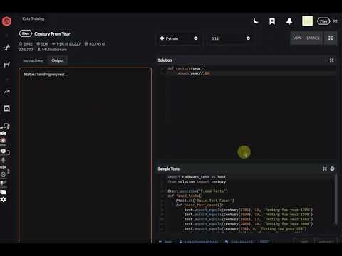 codewars python Century From Year