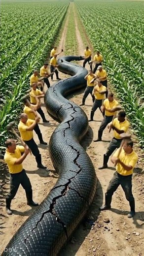 12 Women Broke a Giant Snake… Then Baby Snakes Came Out! 😱🐍 #facts #dadlifematters