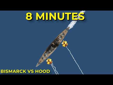 The 8-Minute Battle That Sank HMS Hood (Bismarck vs Hood)