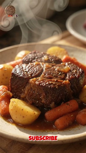 The Ultimate Fall-Apart Slow Cooker Pot Roast! (Wait for the Shred) #dinnerideas #foodreels #foodie