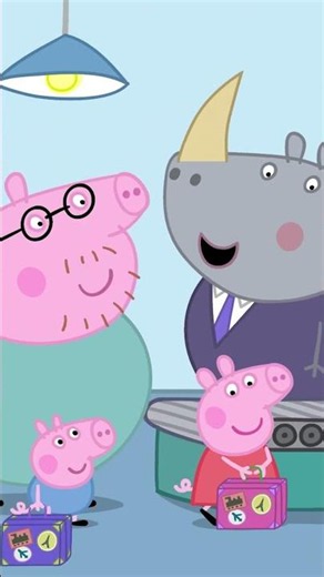 X-Ray Machine at the Airport ✈️ #shorts #peppapig