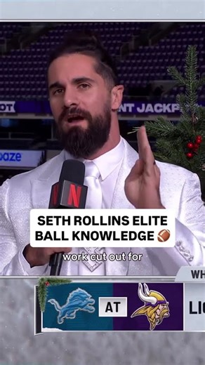 Seth Rollins is in the Building for Cowboys vs. Commanders only on Netflix 😌