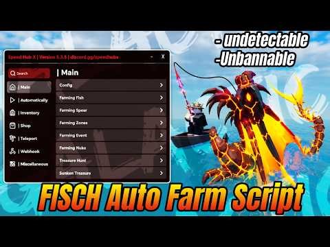 🐟 Fisch Script SPEED HUB X - UNDETECTABLE | Auto Farm, Event Farm , Auto Fish, Autofarm | Roblox