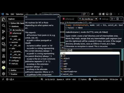 Build a Python SQL Project: Database Schema & Connection Handler (Part 2)