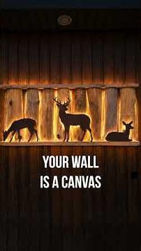 YOUR WALL IS A CANVAS — BACKLIT DEER ART WITH THE XTOOL P3 #woodworking