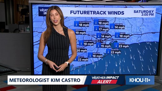 KHOU 11 meteorologist Kim Castro has the latest timing on when isolated storms could turn severe in the Houston area this afternoon into the evening. | KHOU 11 News