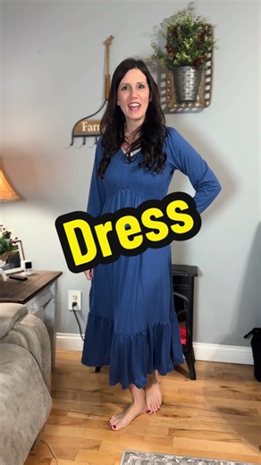 Casual Long Sleeve V-Neck Flutter Midi Dress