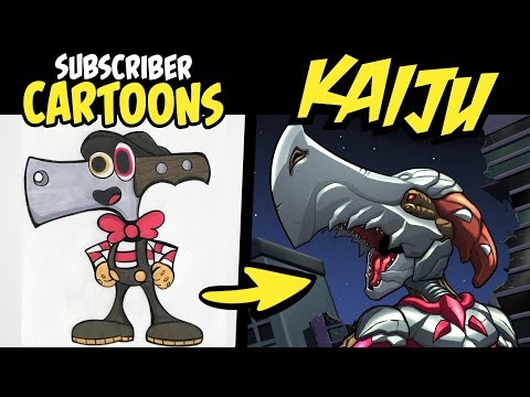 SUBSCRIBER CARTOONS as KAIJU (Banter & Community Redraw)
