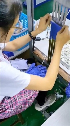 GLOVE MAKING happens insanely fast 😳🧤⚡ #shorts #tech #engineering #industrial #manufacturing