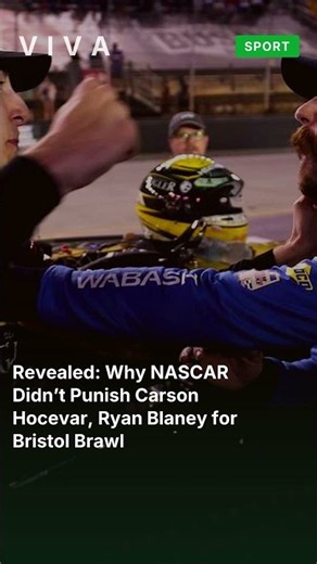 Revealed: Why NASCAR Didn’t Punish Carson Hocevar, Ryan Blaney for Bristol Brawl #shorts