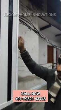 Premium Pleated Mosquito Mesh Doors Installation in Delhi #mosquitomesh #homedecor