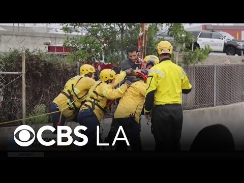 Man rescued from rushing water in Orange County storm channel