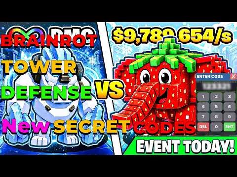 ALL NEW SECRET CODES IN BRAINROT TOWER DEFENSE (FORTNITE)
