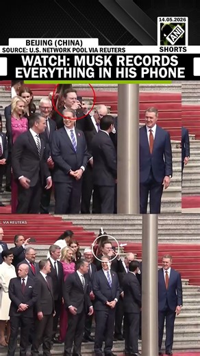 WATCH: Elon Musk ‘records everything’ on his phone during China visit with Trump