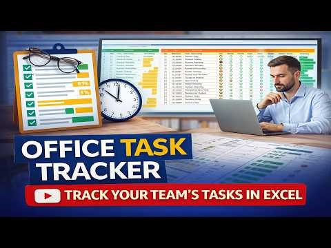 Create automated Office Task Tracker in Excel | Step-by-Step Tutorial