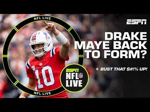 Is Drake Maye back to his MVP form? 🤔 + Bust that $#!% Up! | NFL Live