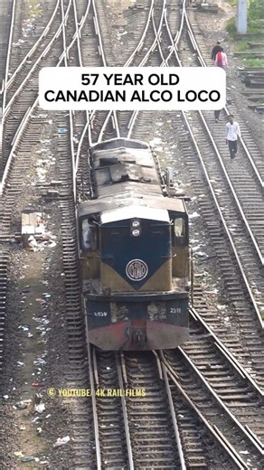 57 year old vintage Canadian ALCO 2318 RSD 30 Diesel Locomotive