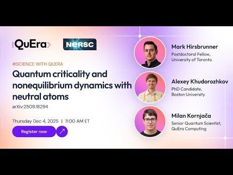 Science with QuEra: Quantum criticality and nonequilibrium dynamics with neutral atoms | QuEra Computing Inc.