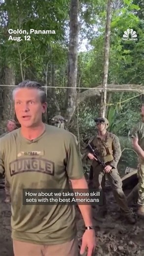 Hegseth speaks in Panama about targeting drug cartels