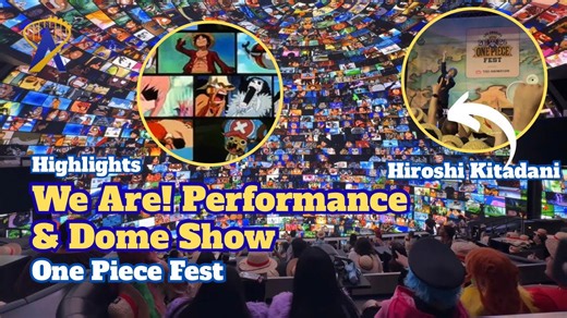 Hiroshi Kitadani live at One Piece Fest + inside the dome at Cosm LA!