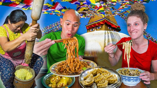 Rare Tibetan food tour through Kathmandu Nepal street flavors