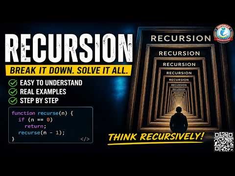 Recursion Explained in One Video | Easy Examples | Step-by-Step Tutorial for Beginners