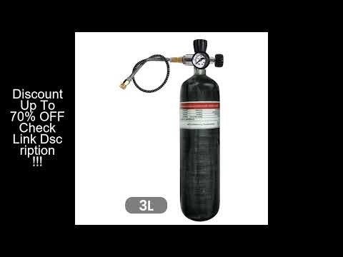 TUXING 300Bar 3L Carbon Fiber Cylinder with Fill Station Regulator Valve 4500psi High Pressure Air T