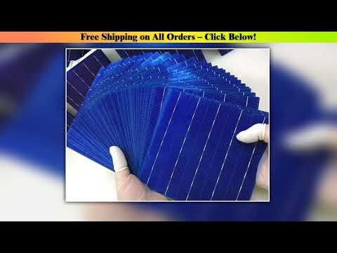40 Pcs 4.5W 18.6% 5BB Efficiency Polycrystalline Silicon Solar Cell 156MMx156MM For Sale Wholesale