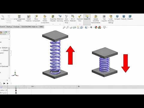 Solidworks Spring Animation | Motion Study in Solidworks