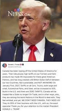 Trump calls Canada ‘among the worst nations in the world to deal with,’ threatens new tariffs