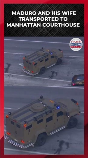 WATCH: Handcuffed Maduro & wife escorted out of helicopter Taken to Manhattan Court| Times Now World